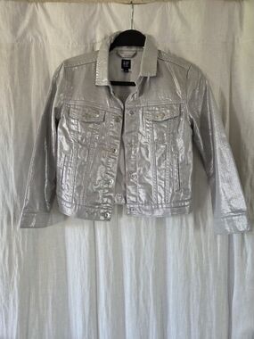 GAP | Metallic Silver Denim Jacket